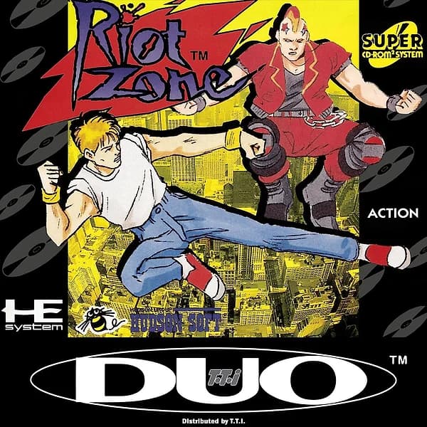 Riot Zone TurboGrafx CD Box Art