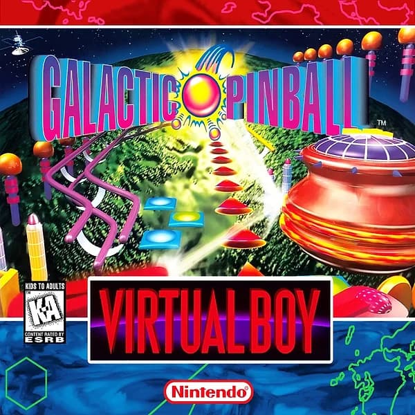Galactic Pinball Virtual Boy Box Art