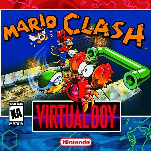 Mario Clash Virtual Boy Box Art