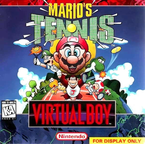 Mario's Tennis Virtual Boy Box Art