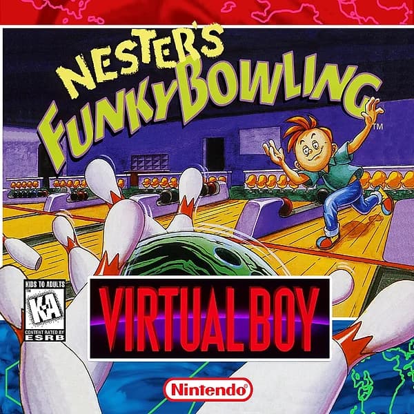 Nester's Funky Bowling Virtual Boy Box Art