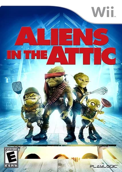 Aliens in the Attic Wii Box Art
