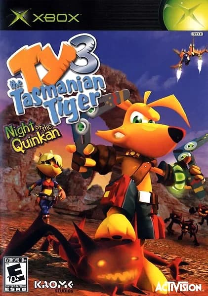 Ty the Tasmanian Tiger 3: Night of the Quinkan box art