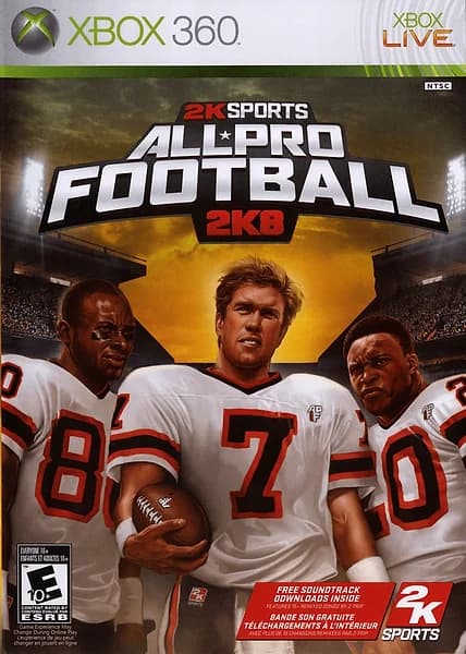 All Pro Football 2K8 Xbox 360 Box Art